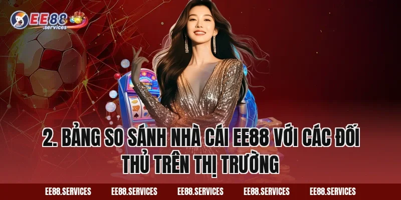2. Bảng so sánh nhà cái EE88 với các đối thủ trên thị trường