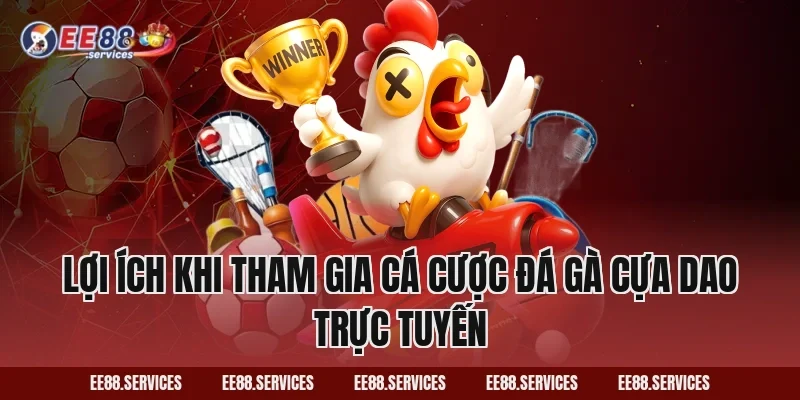 Lợi ích khi tham gia cá cược Đá Gà Cựa Dao trực tuyến